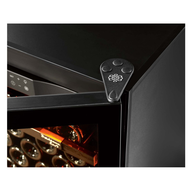 EuroCave Pure L Nero Color Full Glass Door Wine Vault